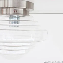 Glazen art deco Plafonniere keuken-hal