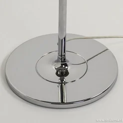 Glazen tafellamp Pearl met chroom