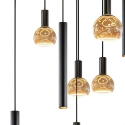 Grote design hanglamp / videlamp zwart Ø100 cm