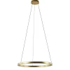 Grote design hanglamp LED gouden ring