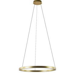 Grote design hanglamp LED gouden ring