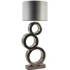 Grote design lampvoet Circles brons exclusief kap