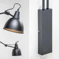 Grote 2-lichts wandlamp met verstelbare armen