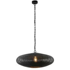 Grote Light and Living hanglamp Bahoto mat zwart