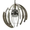 Grote metalen hanglamp Terra quartz 60 cm