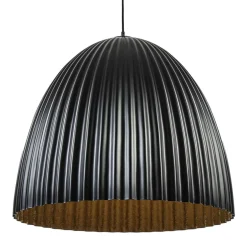 Grote XL hanglamp relief zwart met goud