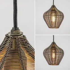 Hanglamp Alvaro 20cm antiek brons