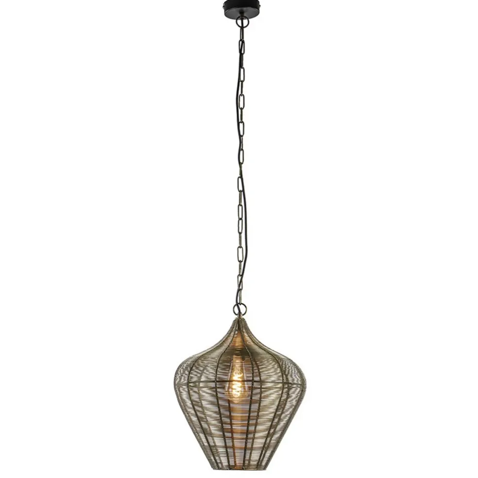 Hanglamp Alvaro 36cm antiek brons