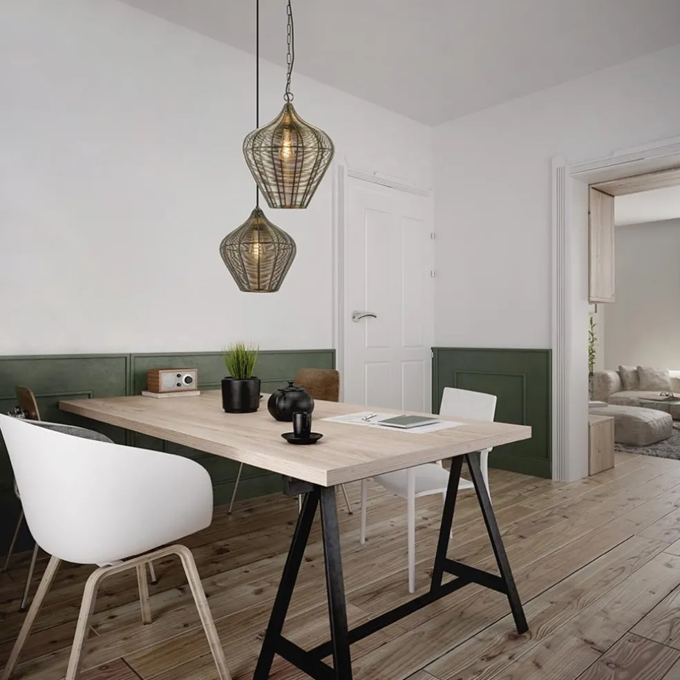 Hanglamp Alvaro 36cm antiek brons