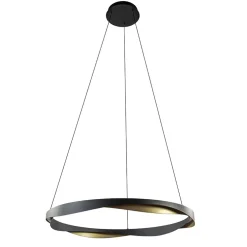 Hanglamp Ascoli 85 ring zwart/matgoud
