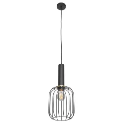 Hanglamp Aureole cilinder smal zwart