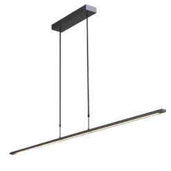 Hanglamp balk zwart 160cm direct led