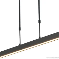 Hanglamp balk zwart 160cm up+down dtw