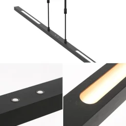 Hanglamp Bande zwart 122cm 2xdim cct