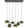 Hanglamp Bellini 6L zwart/gradient gold
