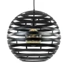 Hanglamp bol zwart 40cm