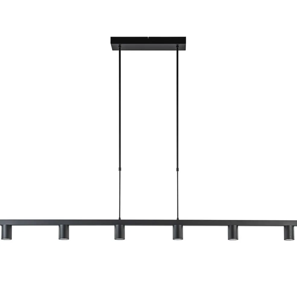Hanglamp Bounce 6L 160cm zwart