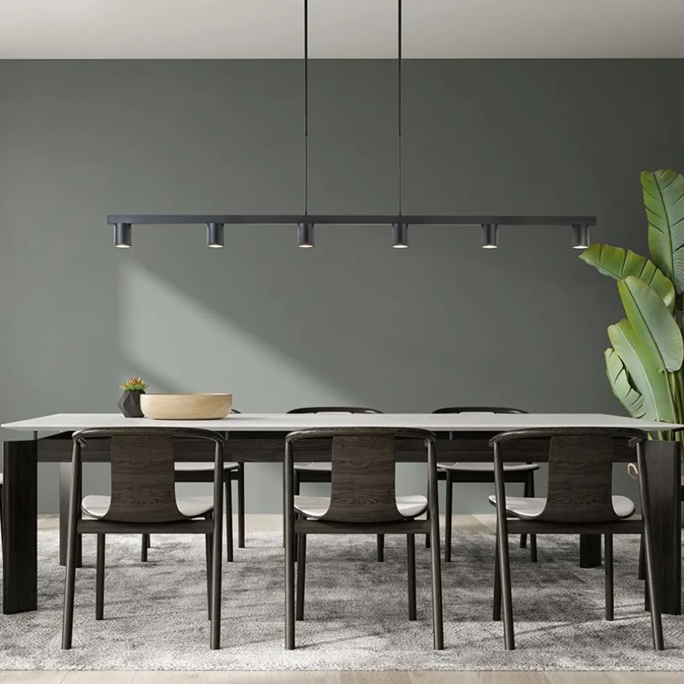 Hanglamp Bounce 6L 160cm zwart