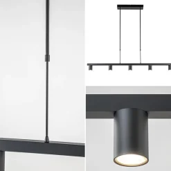 Hanglamp Bounce 5L tube spot zwart