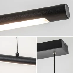 Hanglamp buis 110cm zwart 3-step dim