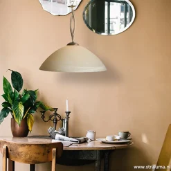 Hanglamp Capri brons/Glas