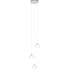 Hanglamp chroom/helder glas 3-lichts