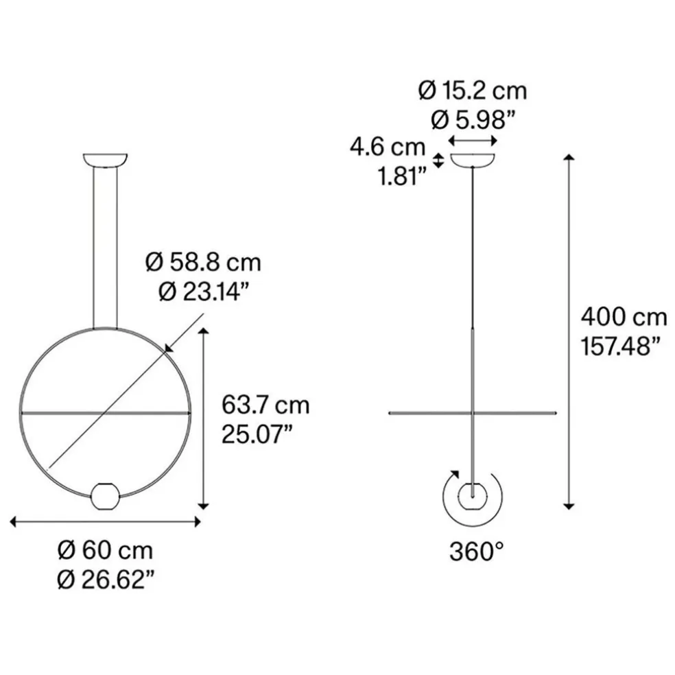 Hanglamp Elara 60cm goud/matgoud