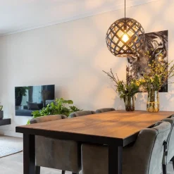 Hanglamp Emma bol zwart 50cm