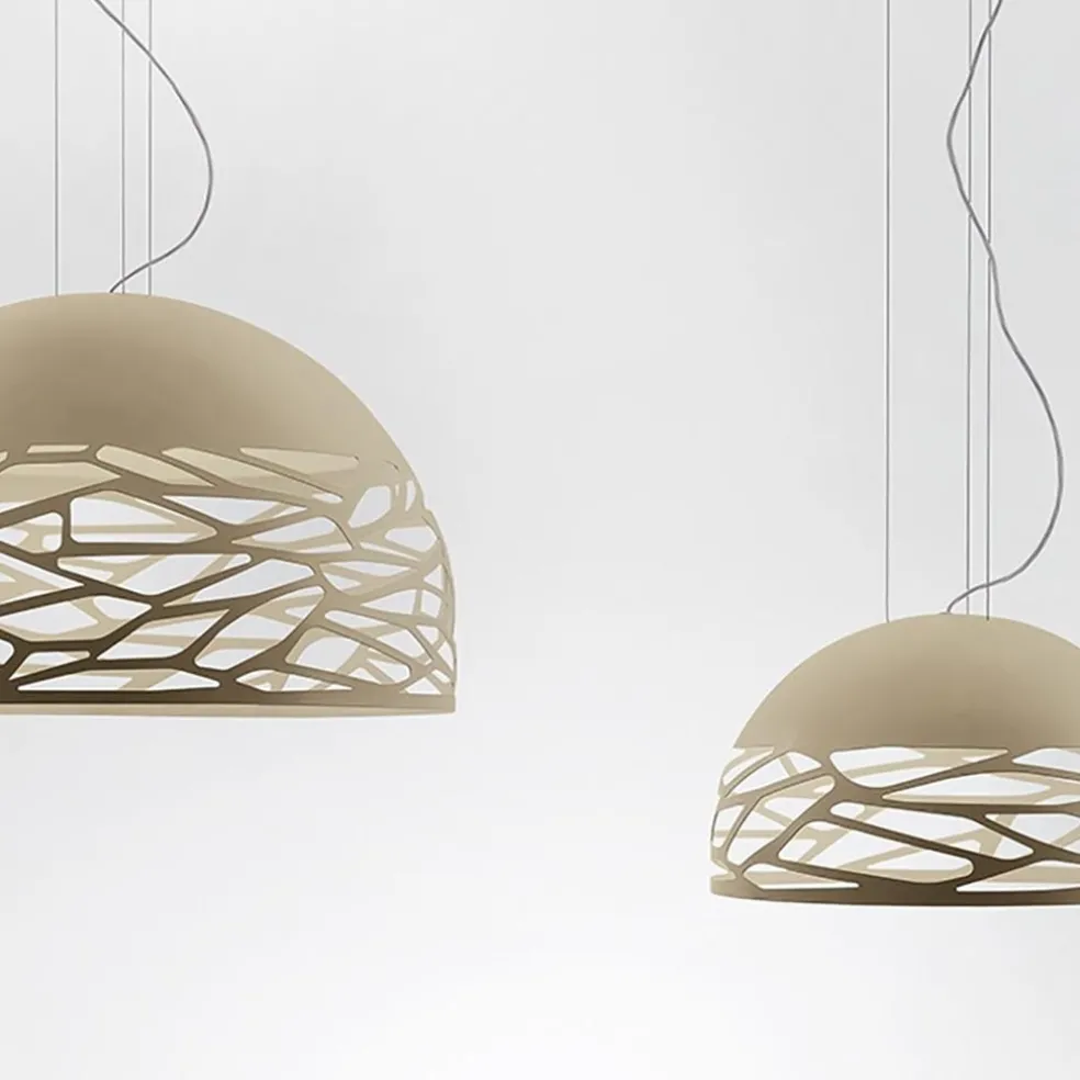 Hanglamp Kelly koepel 50cm champagne