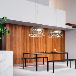 Hanglamp Kelly koepel 50cm champagne