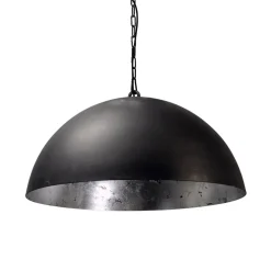 Hanglamp koepel 60cm gunmetal/silverleaf