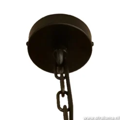 Hanglamp koepel 60cm gunmetal/silverleaf