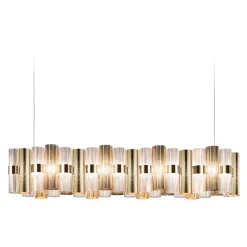 Hanglamp La Lollo linear 140 goud