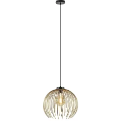 Hanglamp Nest matgoud/zwart