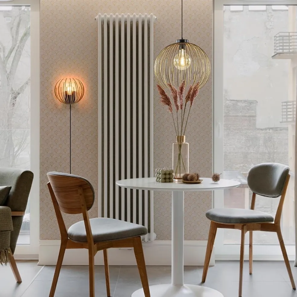 Hanglamp Nest matgoud/zwart