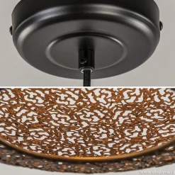 Hanglamp Oronero bol zwart/goud 60cm