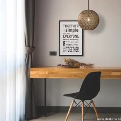 Hanglamp Oronero bol zwart/goud 40cm