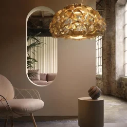 Hanglamp Quantica 74cm gold/white