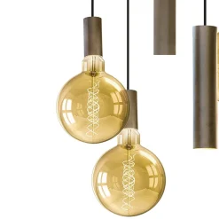 Hanglamp Riva 5l rond platinum