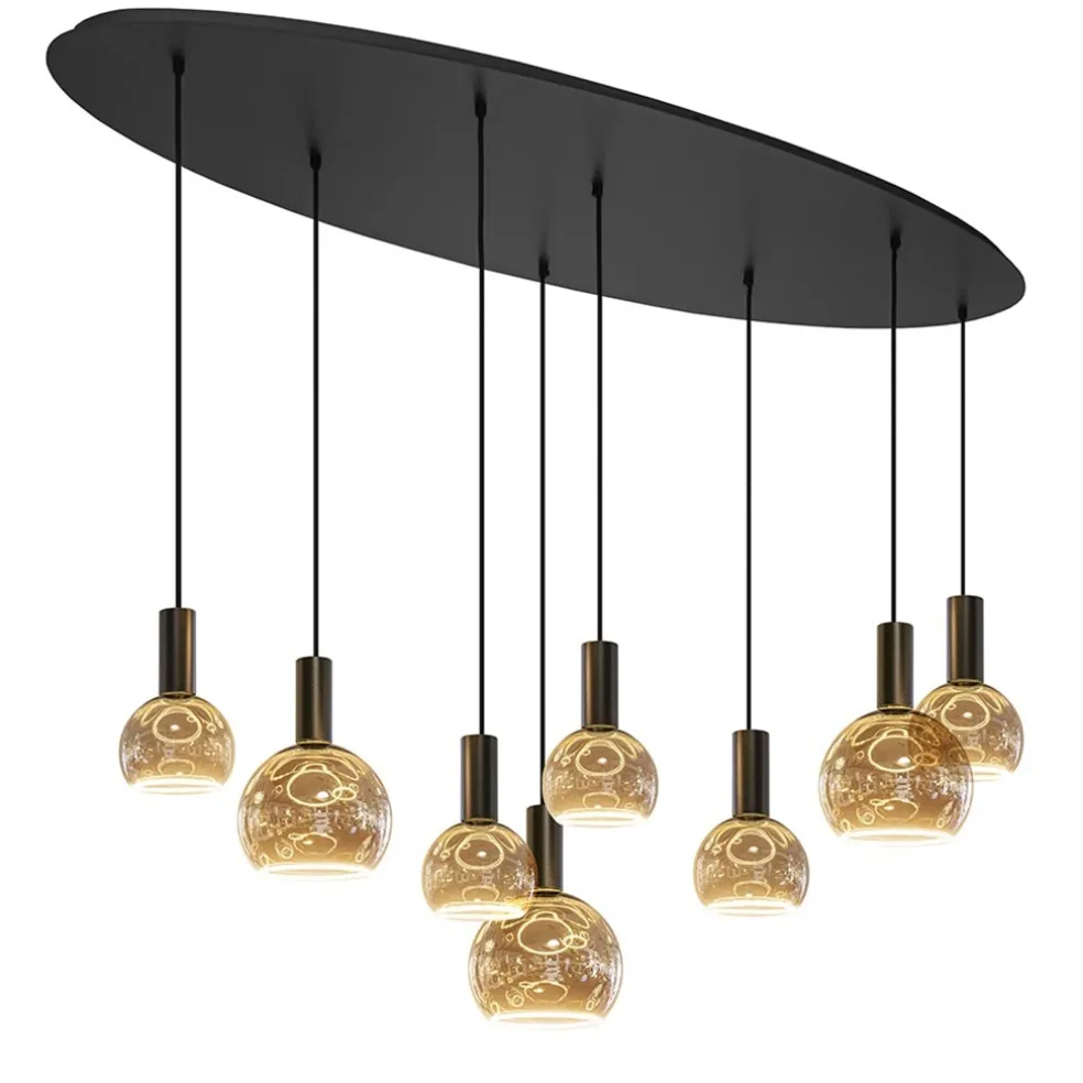 Hanglamp Segula 8L ovaal zwart