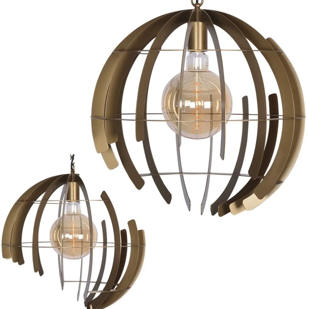 Hanglamp Terra 60cm oud messing