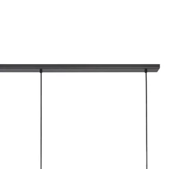 Hanglamp Tortona 7l 210 zwartstaal/koper