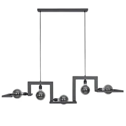 Hanglamp Tortona 5L zwart 150cm