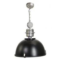 Industriele hanglamp zwart voor eettafel