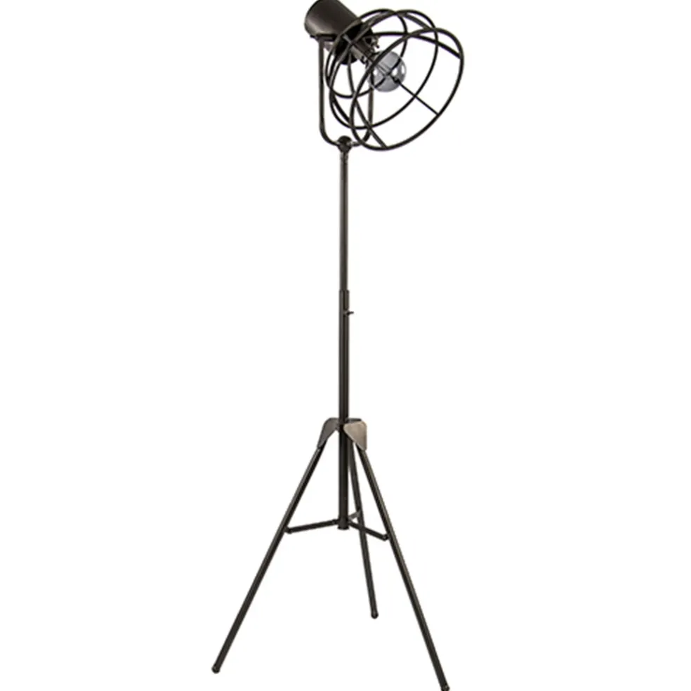 Industriële driepoot vloerlamp Givan