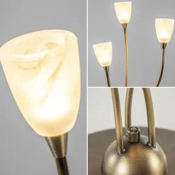 Klassieke LED tafellamp brons met dim to warm functie