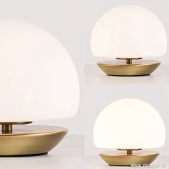 Klassieke LED tafellamp brons dimbaar