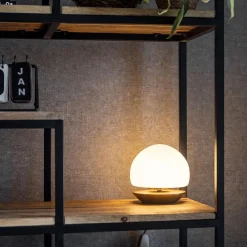 Klassieke LED tafellamp brons dimbaar