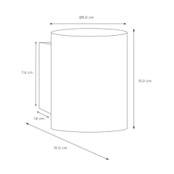 Kleine design wandlamp Xera wit