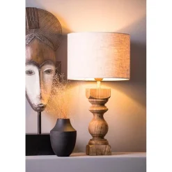 Kleine lampvoet Cumani hout light and Living